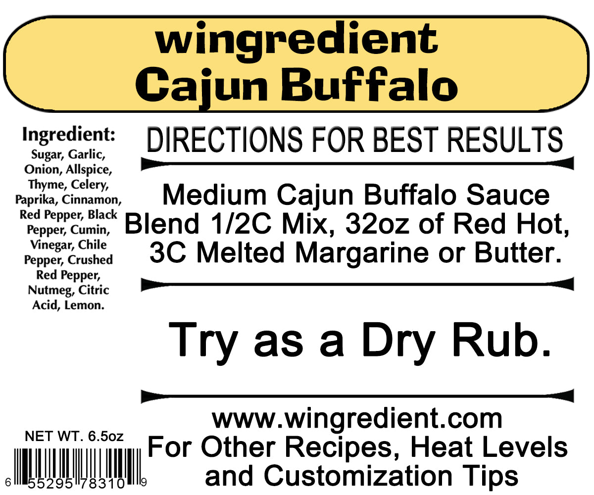 Cajun - Commercial Case of 6 - Wing Sauce Mix