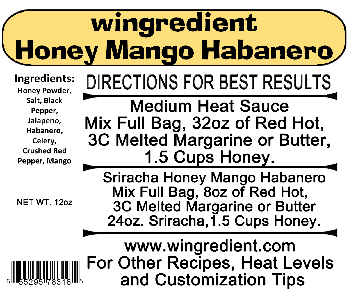 Sriracha Honey - Commercial Case of 6 - Wing Sauce Mix