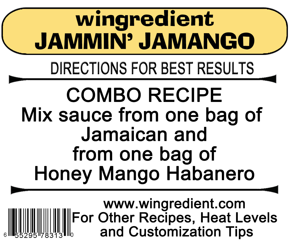 Jammin' Jamango - Commercial Case of 6 - Wing Sauce Mix (Combo Flavor - See Description)