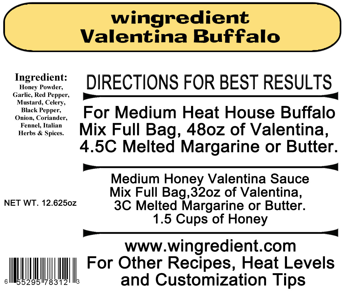 Valentina Buffalo Mix - Commercial Case of 6 - Wing Sauce Mix