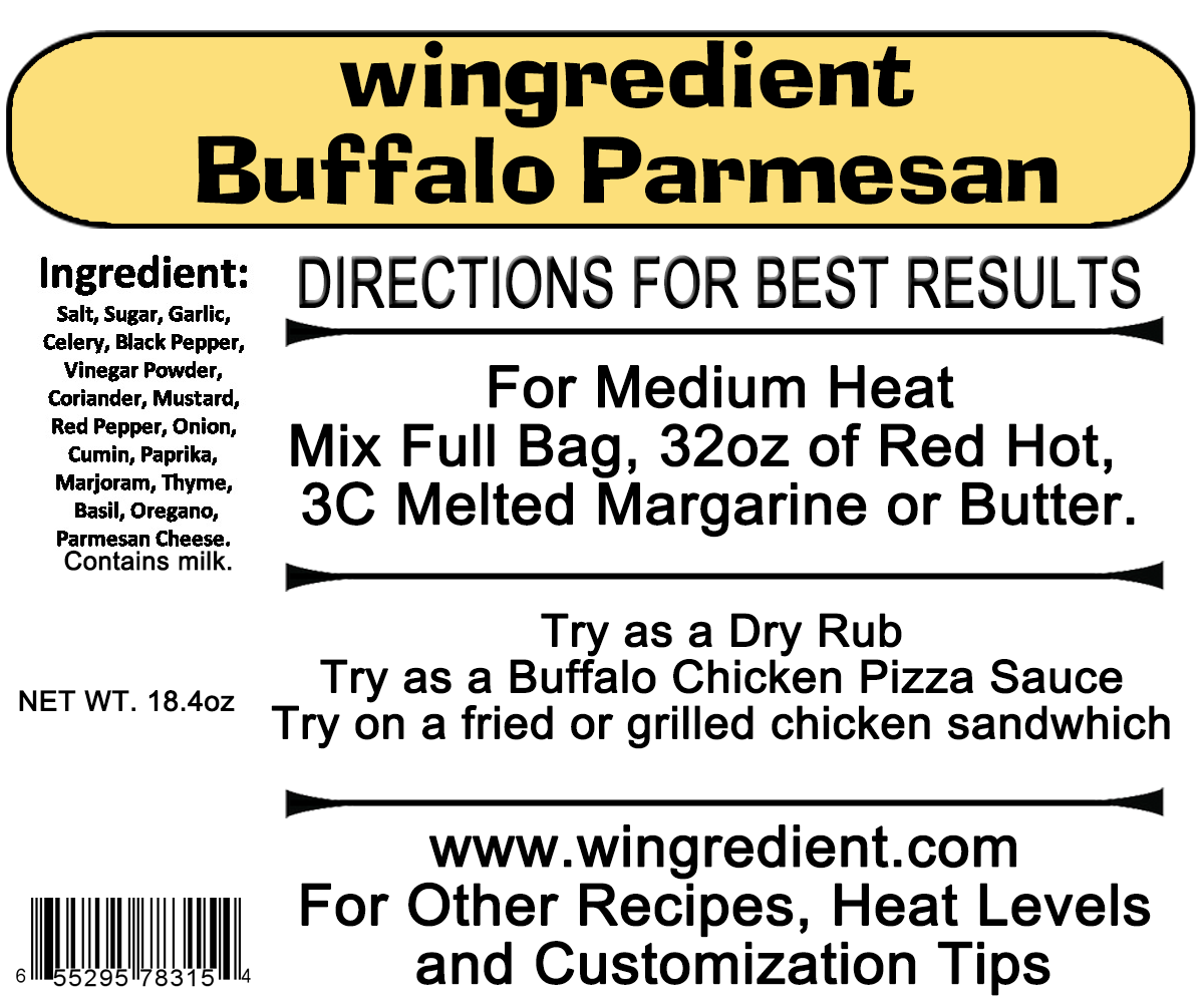 Buffalo Parmesan - Commercial Case of 5 - Wing Sauce Mix