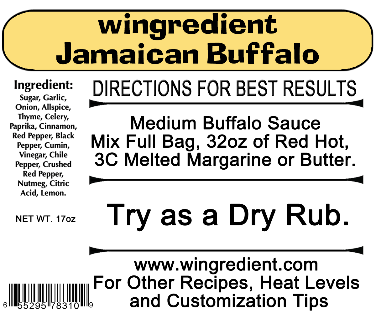 Jamaican - Commercial Case of 6 - Wing Sauce Mix